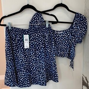 ROXY NWT 2 pc Skirt/Halter Set